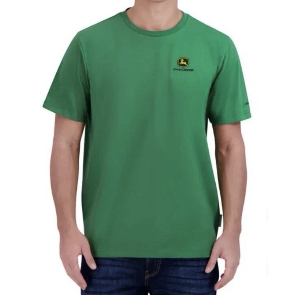 John Deere Classic Men's T-shirt Thick Cotton Quality‎ Size Medium EUC